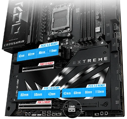 PCIe and M.2 layout