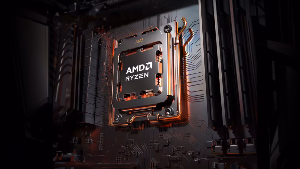 Ryzen processor on an AM5 socket; illustrative image